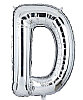 Folyo Balon Grabo 100 Cm Gümüş Harf D - 1