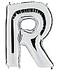 Folyo Balon Grabo 100 Cm Gümüş Harf R - 1