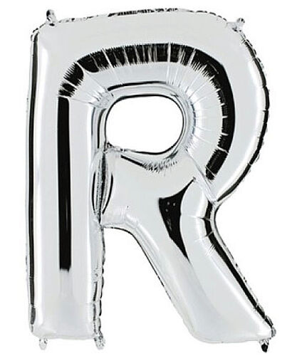 Folyo Balon Grabo 100 Cm Gümüş Harf R - 