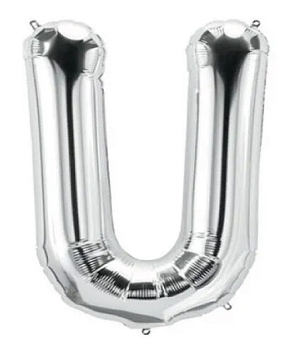 Folyo Balon Grabo 100 Cm Gümüş Harf U - 