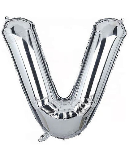 Folyo Balon Grabo 100 Cm Gümüş Harf V - 