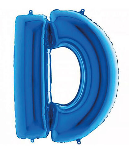 Folyo Balon Grabo 100 Cm Mavi Harf D - 