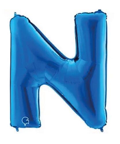 Folyo Balon Grabo 100 Cm Mavi Harf N - 