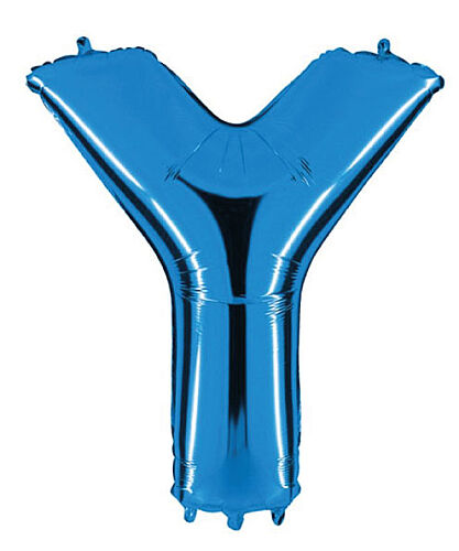 Folyo Balon Grabo 100 Cm Mavi Harf Y - 