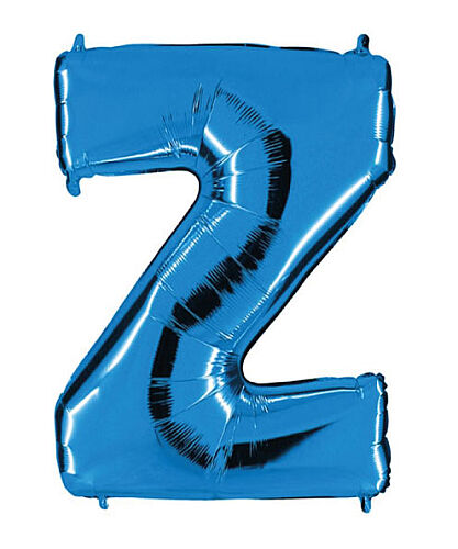 Folyo Balon Grabo 100 Cm Mavi Harf Z - 
