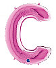 Folyo Balon Grabo 100 Cm Pembe Harf C - 1