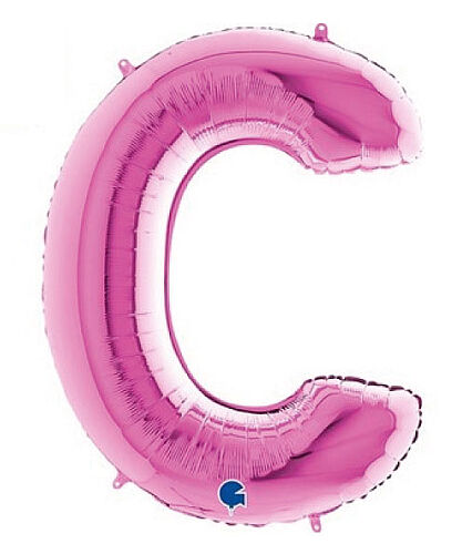 Folyo Balon Grabo 100 Cm Pembe Harf C - 