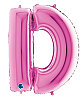Folyo Balon Grabo 100 Cm Pembe Harf D - 1