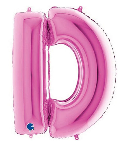Folyo Balon Grabo 100 Cm Pembe Harf D - 