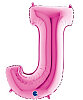Folyo Balon Grabo 100 Cm Pembe Harf J - 1