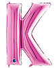 Folyo Balon Grabo 100 Cm Pembe Harf K - 1