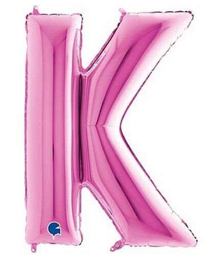 Folyo Balon Grabo 100 Cm Pembe Harf K - 