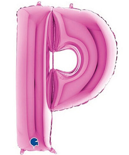 Folyo Balon Grabo 100 Cm Pembe Harf P - 