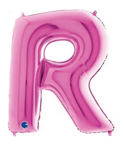 Folyo Balon Grabo 100 Cm Pembe Harf R - 