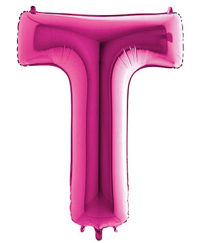 Folyo Balon Grabo 100 Cm Pembe Harf T - 