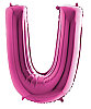 Folyo Balon Grabo 100 Cm Pembe Harf U - 1