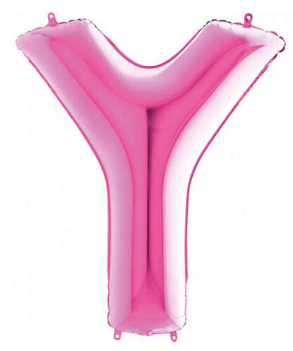 Folyo Balon Grabo 100 Cm Pembe Harf Y - 