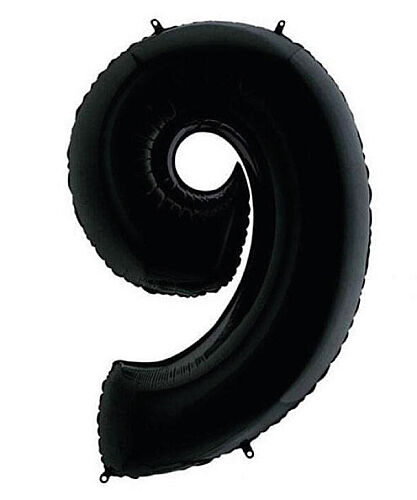 Folyo Balon Grabo 100 Cm Siyah Rakam 9 - 