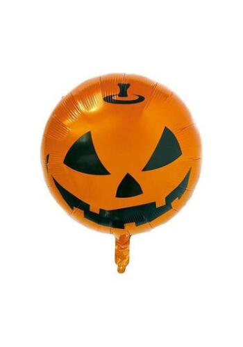 Folyo Balon Halloween Balkabağı Temalı Yuvarlak 18 İnç - 1
