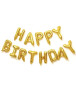 Folyo Balon Happy Birthday Altın Set 40 Cm - 1