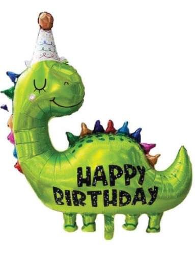 Folyo Balon Happy Birthday Dinozor 89x86 Cm - 