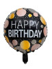 Folyo Balon Yuvarlak Happy Birthday Puantiyeli 18 inch - 1