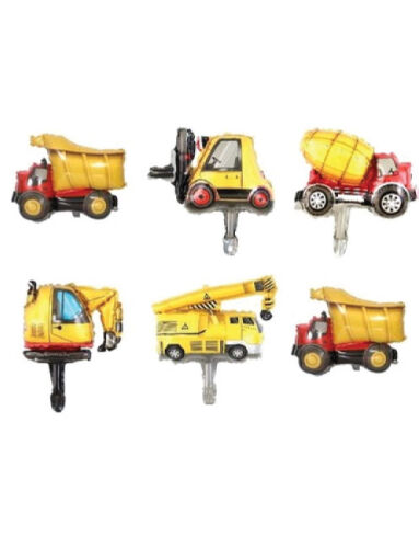 Folyo Balon 6lı Set 14 inç İnşaat - 