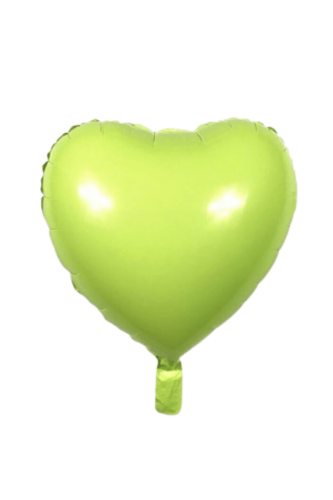 Folyo Balon Kalp 40 Cm (18inç) Açık Yeşil - 