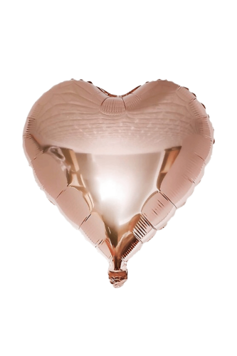 Folyo Balon Kalp 40 Cm (18inç) Bakır - 1