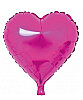 Folyo Balon Kalp 40 Cm (18inç) Fuşya - 1
