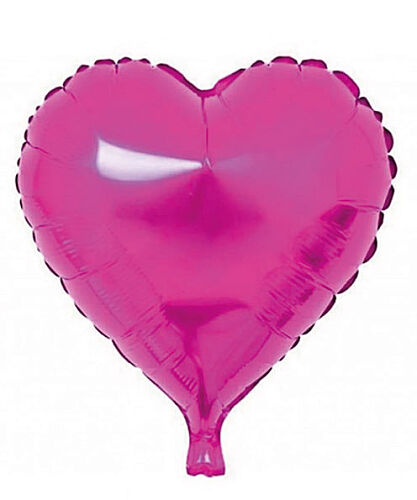 Folyo Balon Kalp 40 Cm (18inç) Fuşya - 