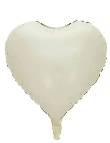 Folyo Balon Kalp 40 Cm (18inç) Krem - 1