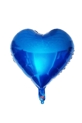 Folyo Balon Kalp 40 Cm (18inç) Lacivert - 1