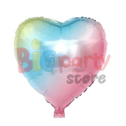 Folyo Balon Kalp 40 Cm (18inç) Rengarenk - 
