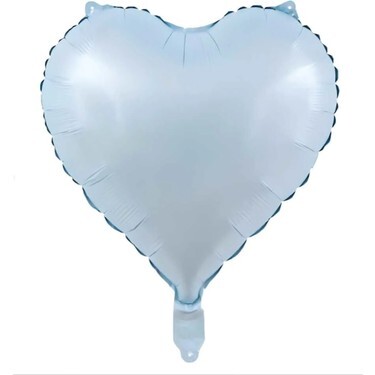 Folyo Balon Kalp 40 Cm (18inç) Retro Mavi - 1