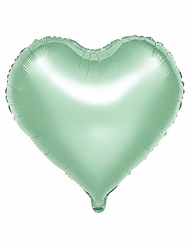 Folyo Balon Kalp 40 Cm (18inç) Retro Yeşil - 