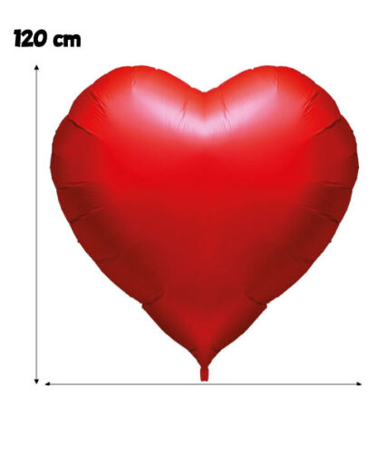 Folyo Balon Kalp 120 Cm (65 inç) Kırmızı - 3