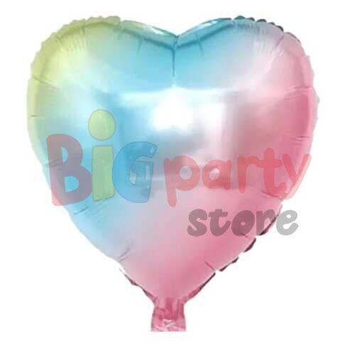Folyo Balon Kalp 60 Cm (24 inç) Rengarenk - 