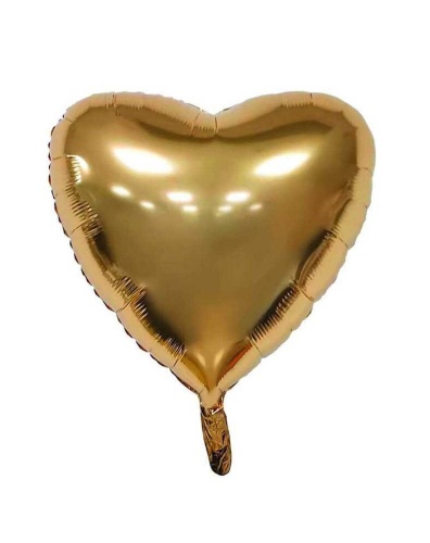 Folyo Balon Kalp 60 Cm (24inç) Şampanya - 1