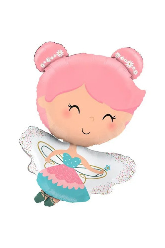 Folyo Balon Kanatlı Peri Kızı 93x60 Cm - 