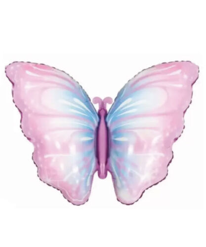 Folyo Balon Kelebek Pembe Mavi̇ Degrade 82*53 Cm - 