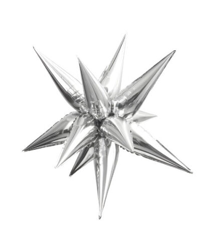 Folyo Balon Kutup Yıldızı Gümüş - 