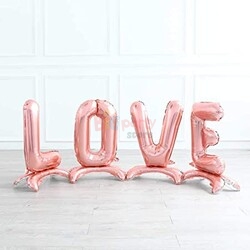 Folyo Balon Love Ayaklı Seti (Renk Seçiniz) - 3