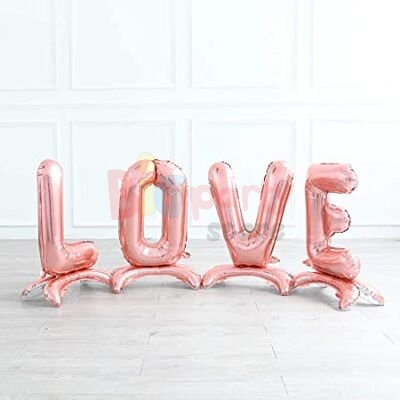 Folyo Balon Love Ayaklı Seti (Renk Seçiniz) - 3