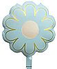 Folyo Balon Mavi Çiçek 52-42 cm - 1