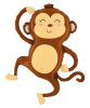 Folyo Balon Maymun 90*85 Cm - 1