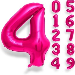 Folyo Balon Rakam 82 Cm Fuşya - Thumbnail
