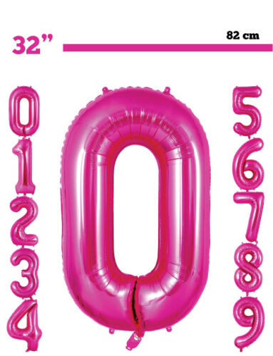 Folyo Balon 82 Cm Fuşya Rakam - 