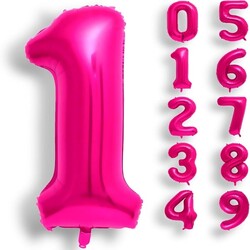Folyo Balon 82 Cm Fuşya Rakam - 4