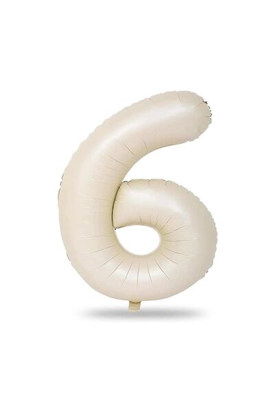 Folyo Balon 82 Cm (32'') Krem Rakam - 8